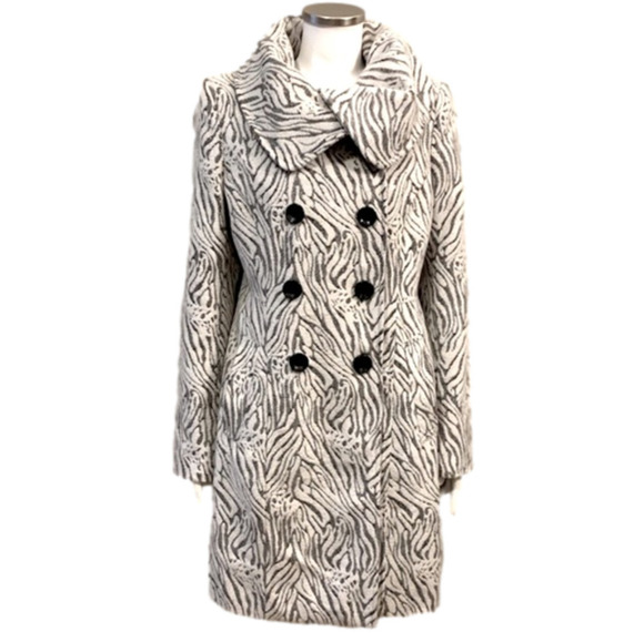 Sabine Zebra Trench Coat L - Picture 4 of 11
